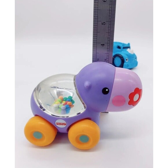 Fisher Price Poppity Pop Purple Hippo Roller Cars Baby Development Toy Poppers 2 - Picture 9 of 12